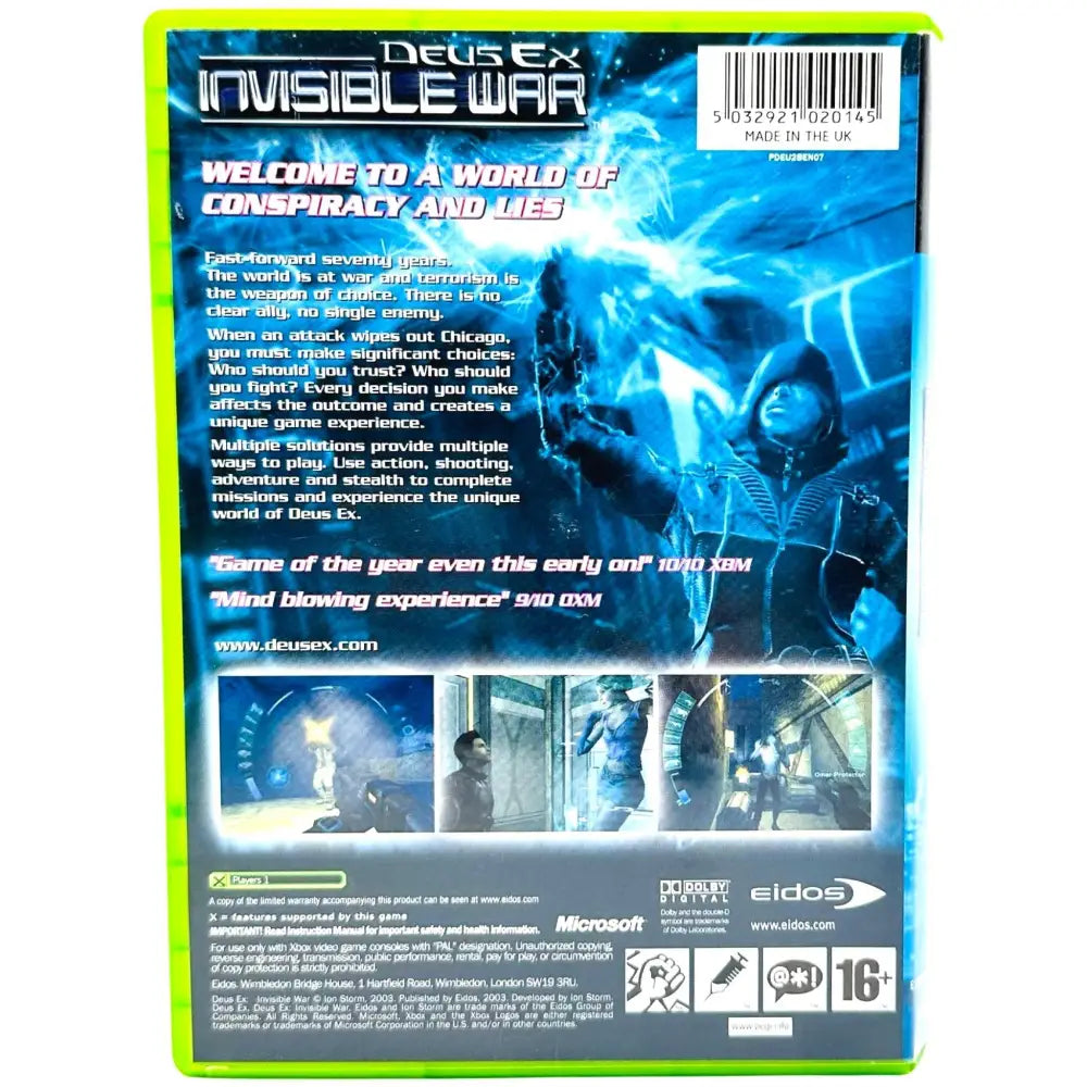 Xbox: Deus Ex: Invisible War - RetroGaming.no