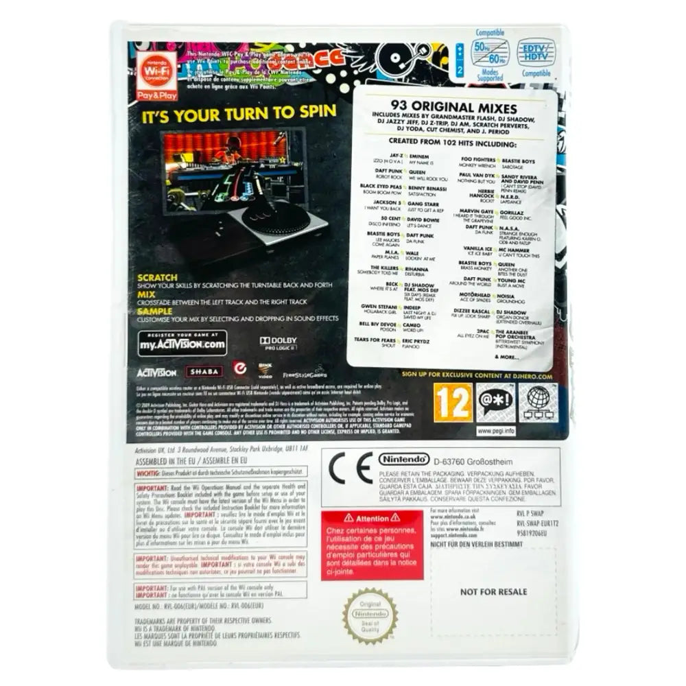 DJ Hero - Nintendo Wii Spill