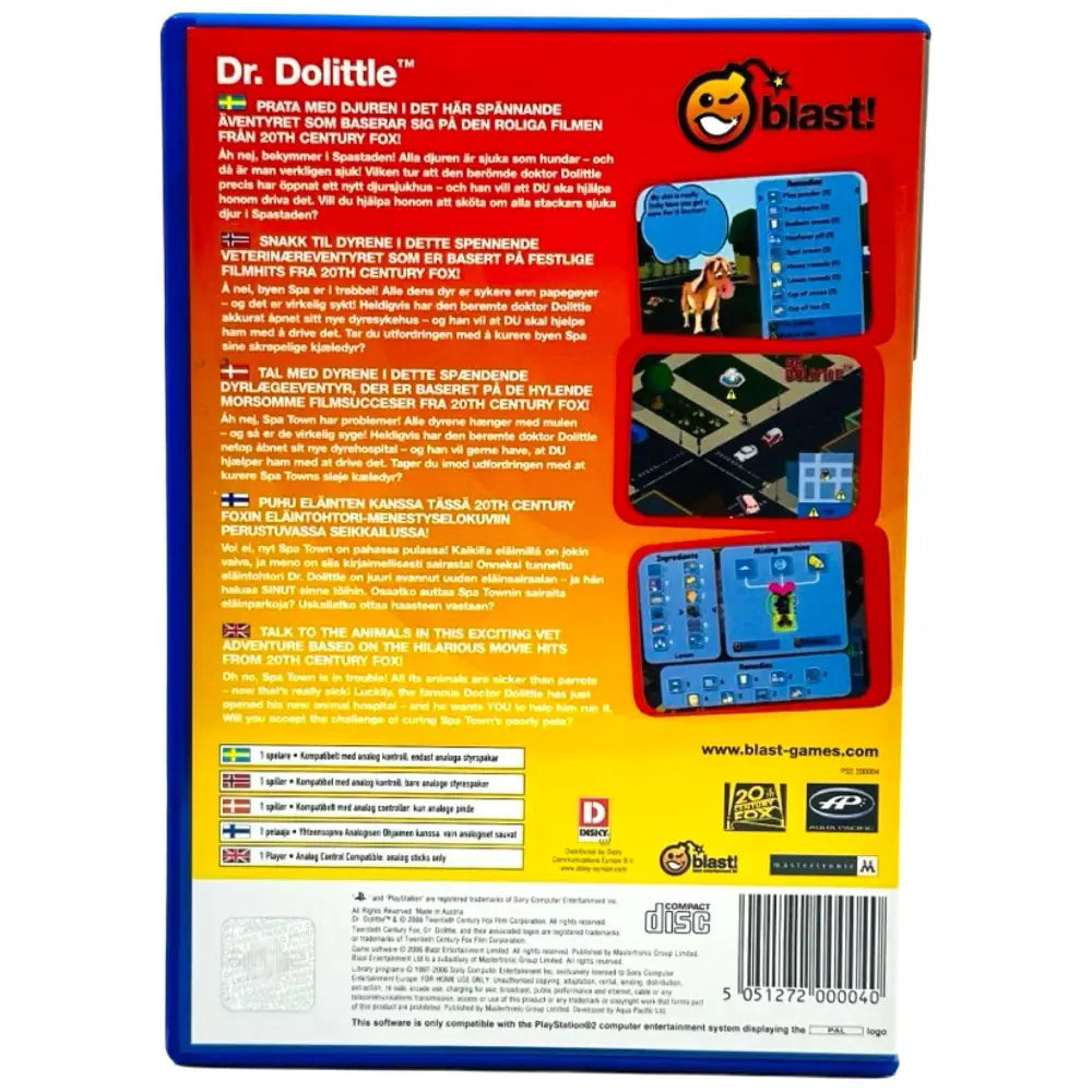 Dr. Dolittle - PlayStation 2 (PS2) Spill - Spill