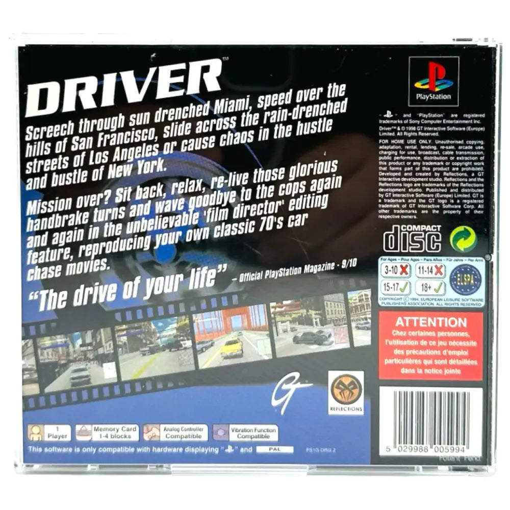 Driver - PlayStation 1 (PS1) Spill - Spill