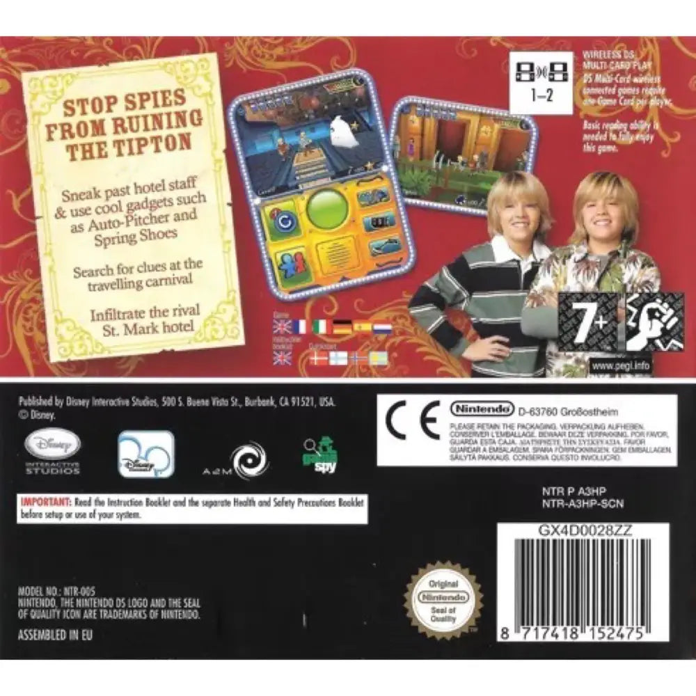 DS: Suite Life Of Zack And Cody Circle Of Spies - RetroGaming.no