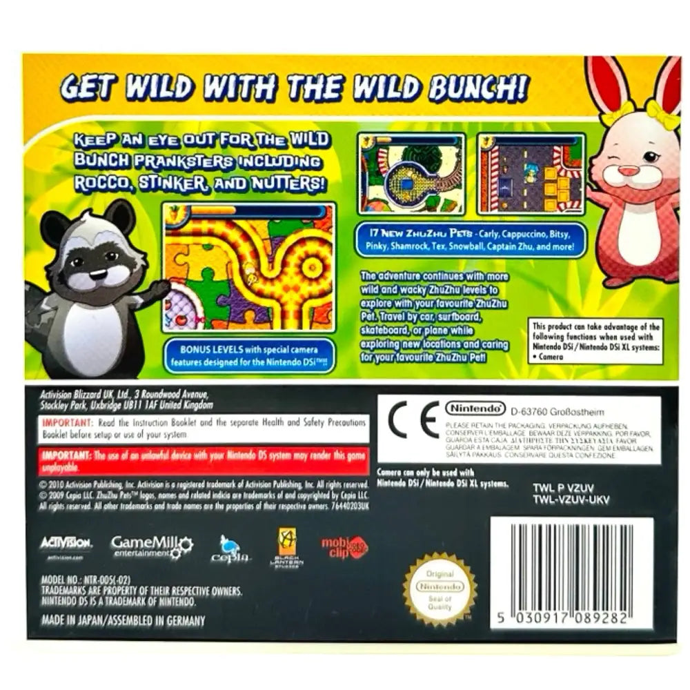 DS: Zhu Zhu Pets Featuring The Wild Bunch - RetroGaming.no