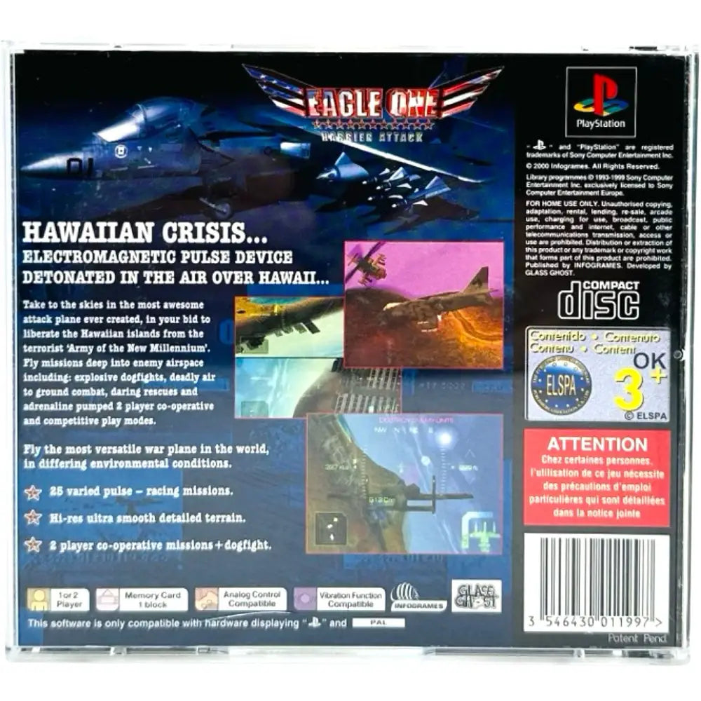 Eagle One Harrier Attack - PlayStation 1 (PS1) Spill - Spill