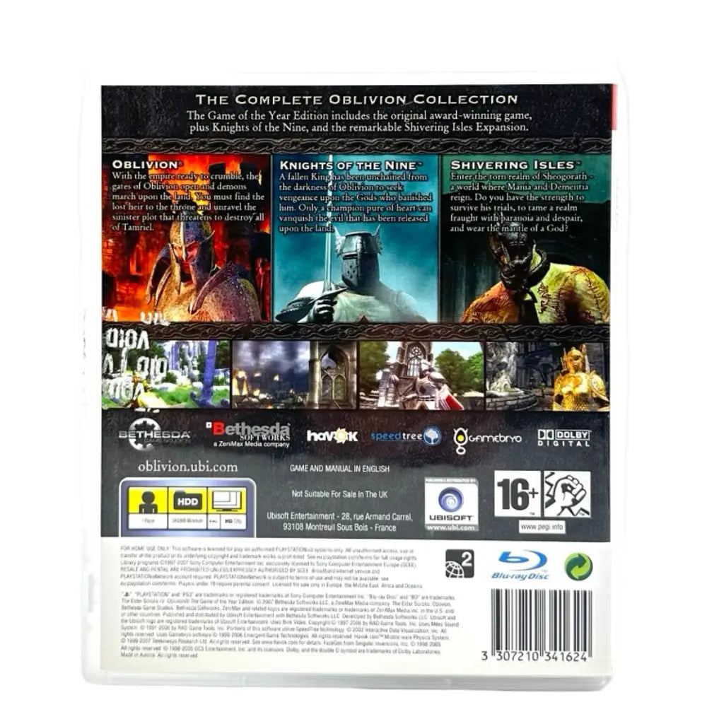 Elder Scrolls IV: Oblivion [Game Of The Year Edition] - PlayStation 3 (PS3) Spill