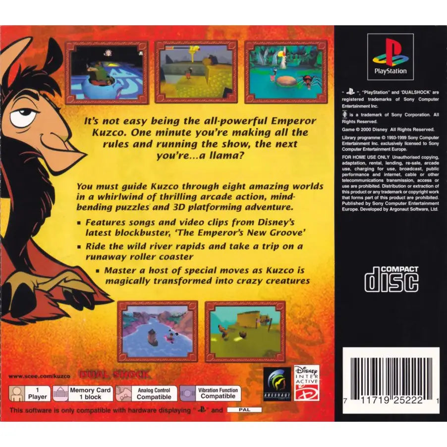 Emperor’s New Groove - PlayStation 1 (PS1) Spill