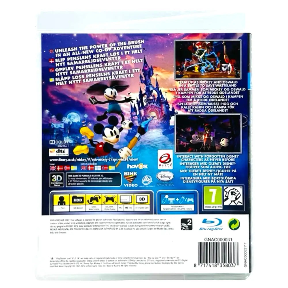 Epic Mickey 2: The Power Of Two - PlayStation 3 (PS3) Spill
