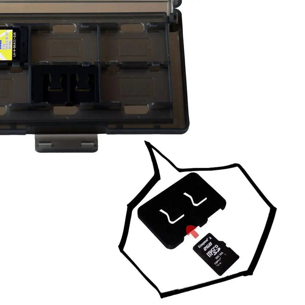 12 In 1 Game Card Storage Protector Case Box For NS - (Grå) - RetroGaming.No