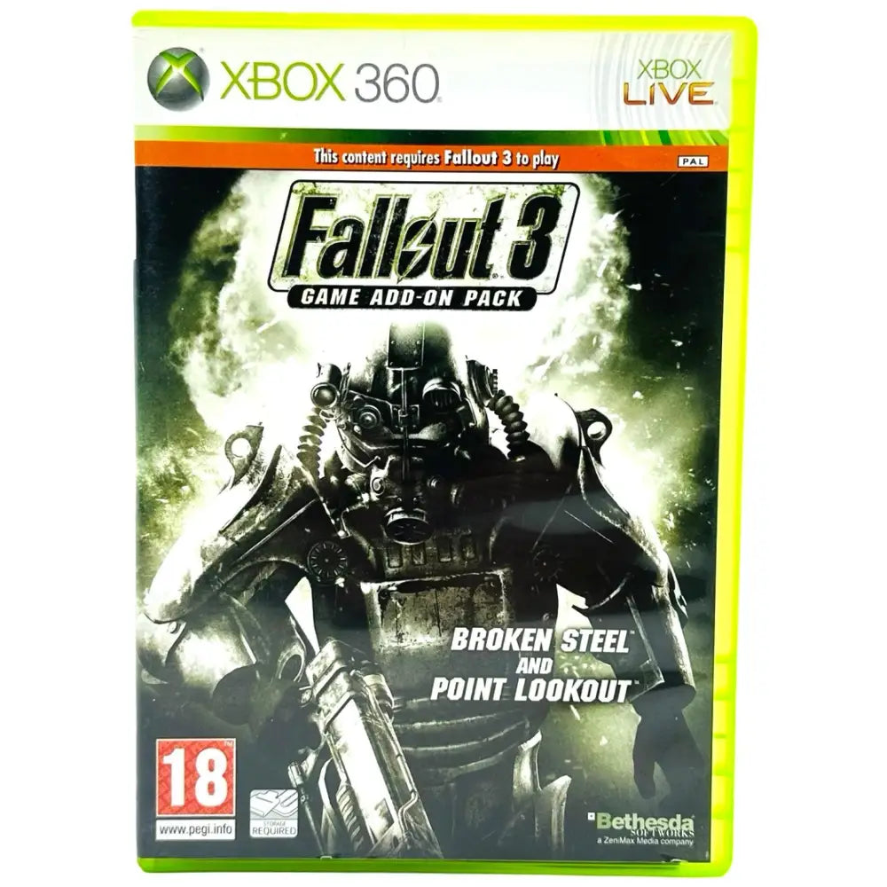 Fallout 3 Add-On Broken Steel And Point Lookout - Xbox 360 Spill - Spill