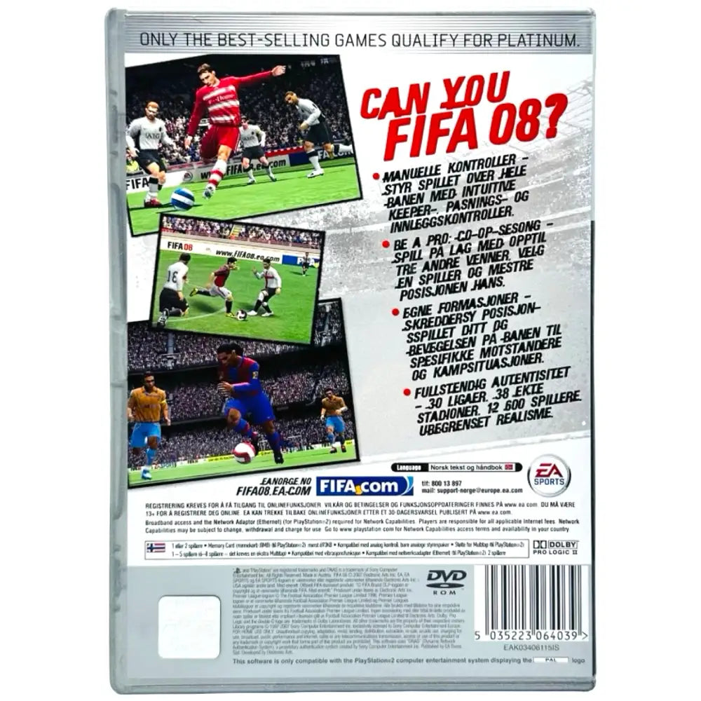 FIFA 08 - PlayStation 2 (PS2) Spill - Spill