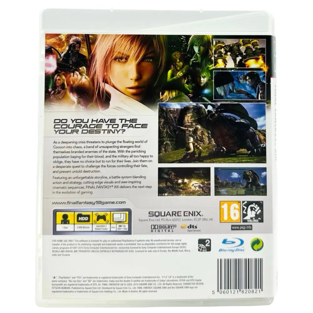 Final Fantasy XIII - PlayStation 3 (PS3) Spill