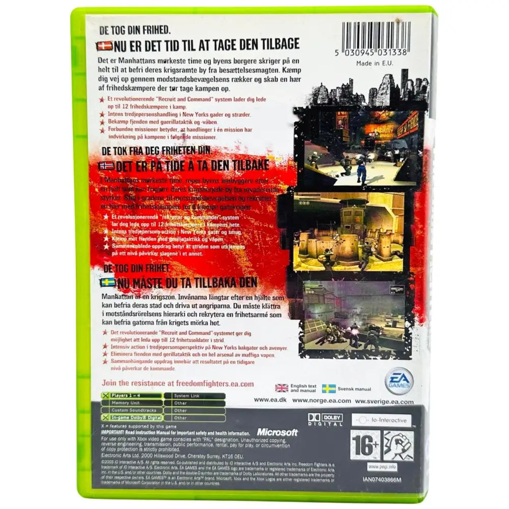 Freedom Fighters - Xbox spill - Spill