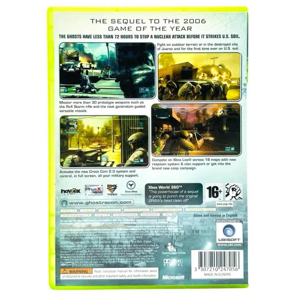Ghost Recon Advanced Warfighter 2 - Xbox 360 Spill - Spill