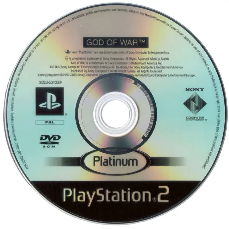 God Of War - PlayStation 2 (PS2) Spill - Kun Spill/Disk / Platinum