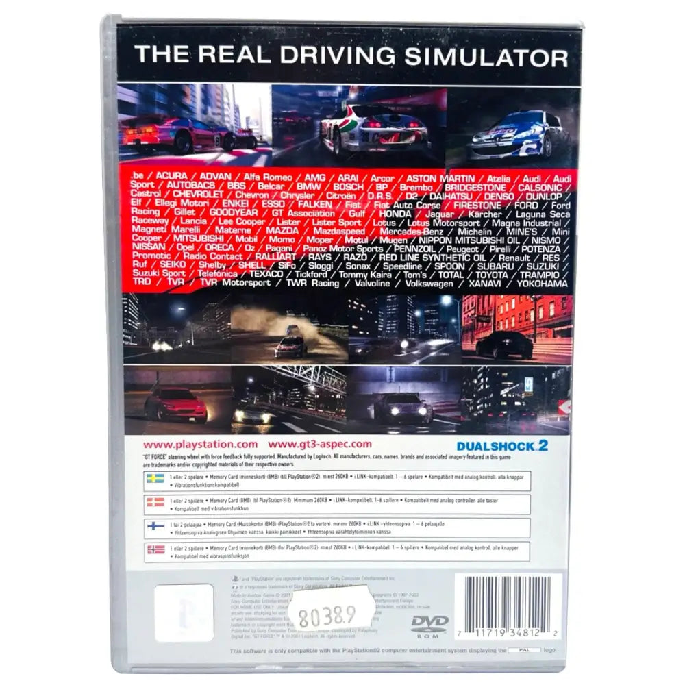 Gran Turismo 3: A-Spec - PlayStation 2 (PS2) Spill