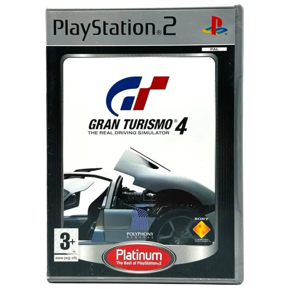 Gran Turismo 4 - PlayStation 2 (PS2) Spill - Cover - Manual - Spill/Disk / Platinum - Spill