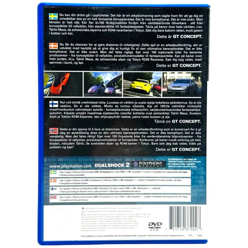 Gran Turismo Concept 2002 Tokyo-Geneva - PlayStation 2 (PS2) Spill