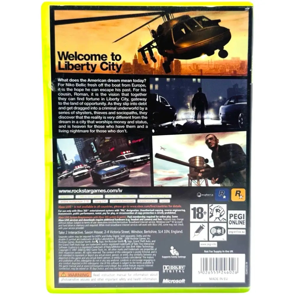 Xbox 360: Grand Theft Auto IV - RetroGaming.no