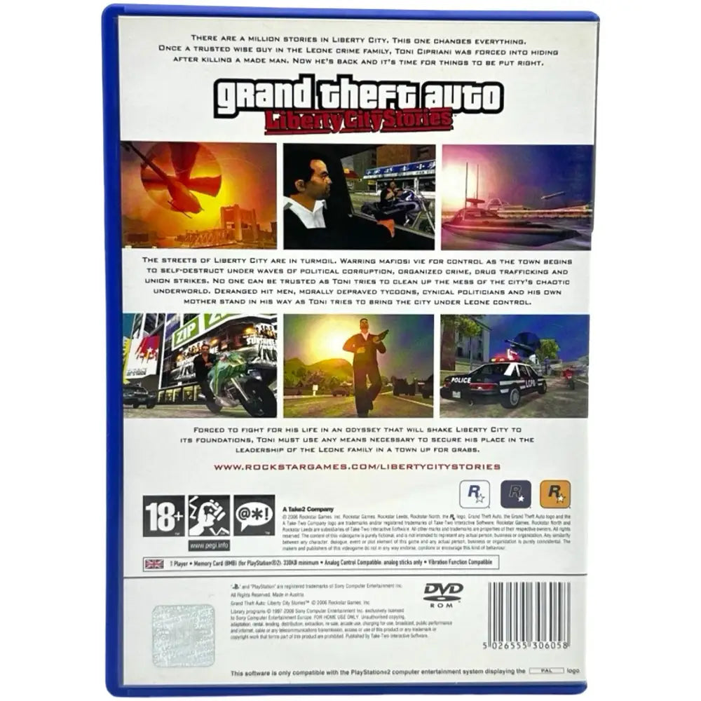 PS2: Grand Theft Auto Liberty City Stories - RetroGaming.no