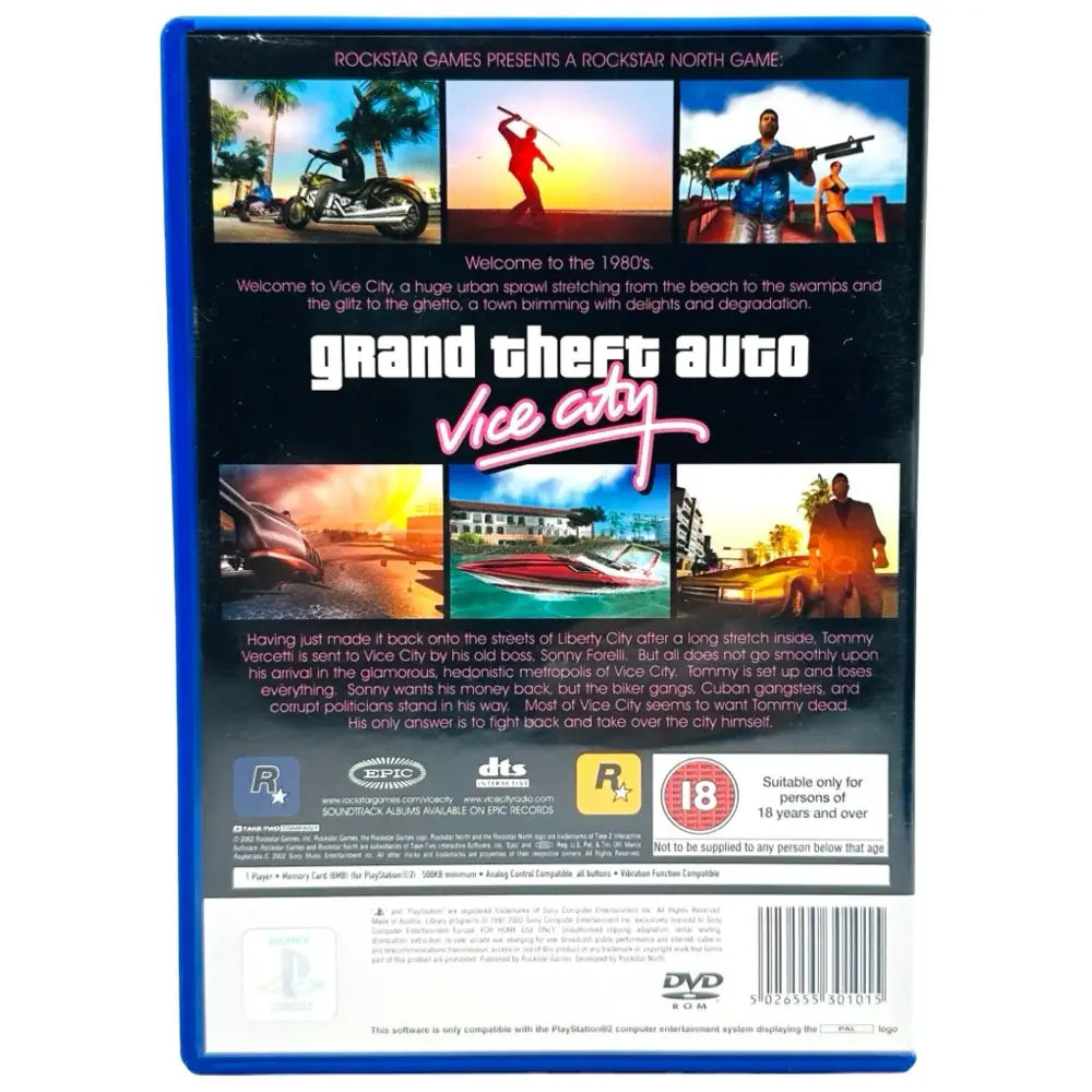Grand Theft Auto: Vice City - PlayStation 2 (PS2) Spill - Spill