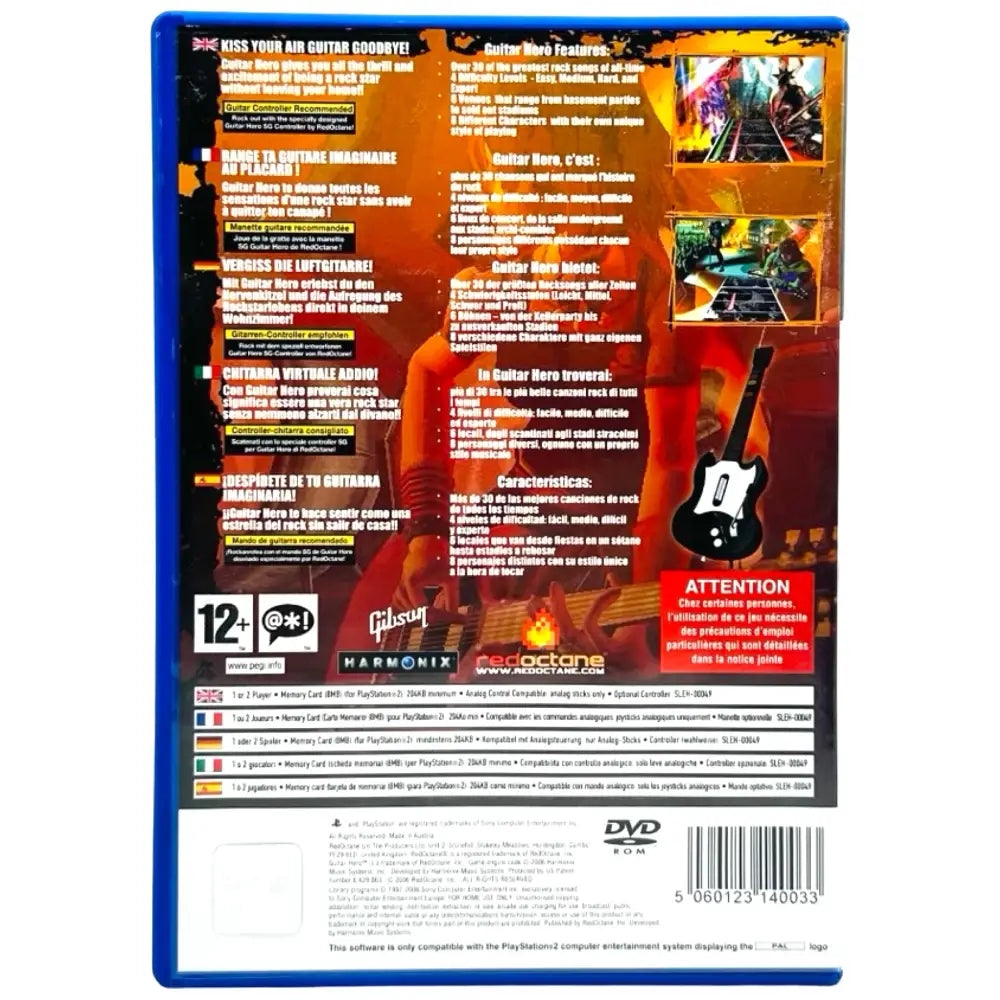 Guitar Hero - PlayStation 2 (PS2) Spill