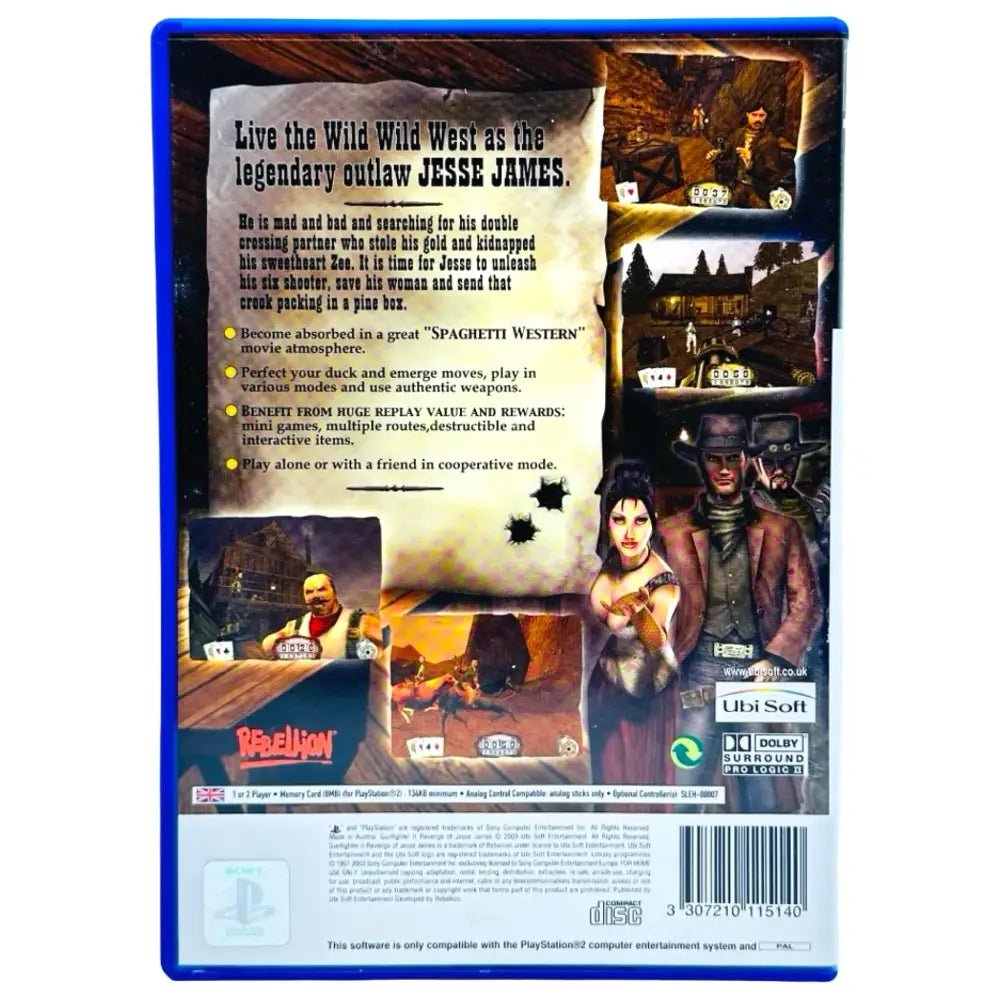 Gunfighter II: Revenge Of Jesse James - PlayStation 2 (PS2) Spill