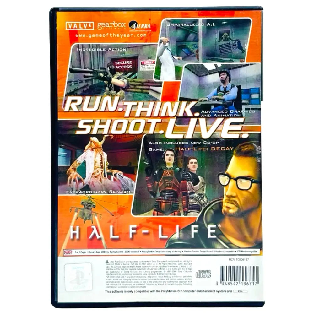Half-Life - PlayStation 2 (PS2) Spill