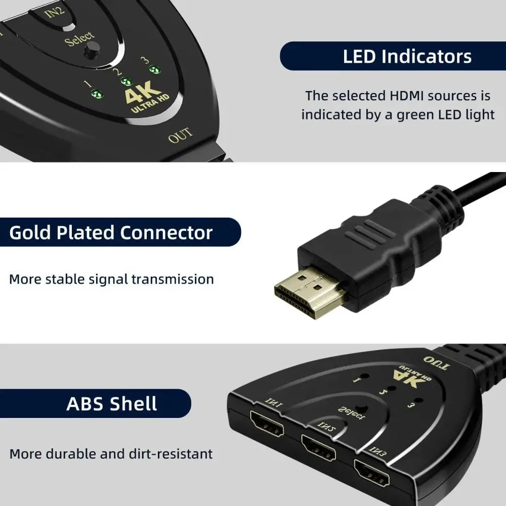 HDMI 3in1 Switch - RetroGaming.no