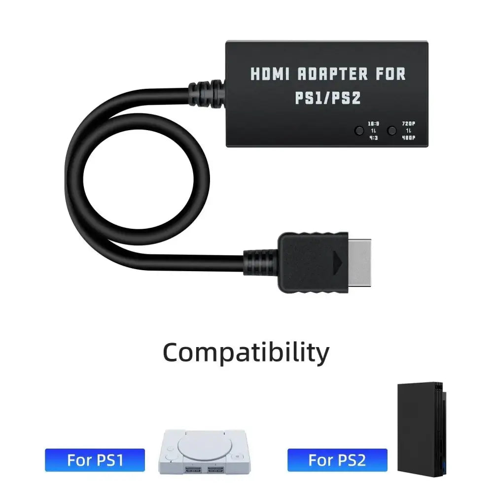 HDTV HDMI Adapter for PlayStation 1 & 2 (PS1/PS2) - Konverter