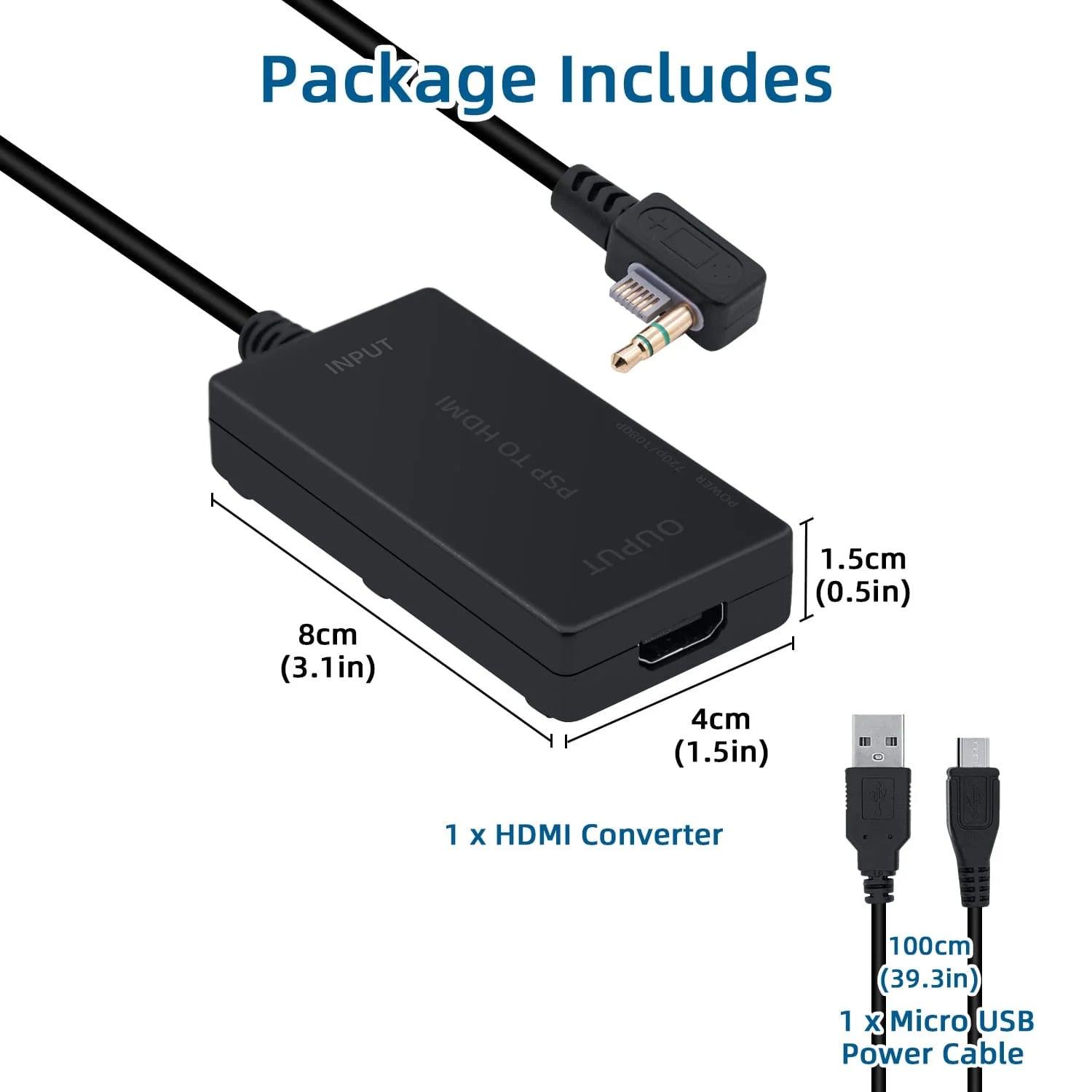 HDTV HDMI Adapter for PlayStation PSP 2000/3000 - RetroGaming.no