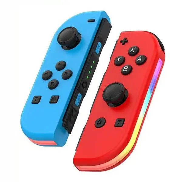 JoyPad Kontrollere med RGB Lys til Nintendo Switch - Blå/Rød - Kontroller