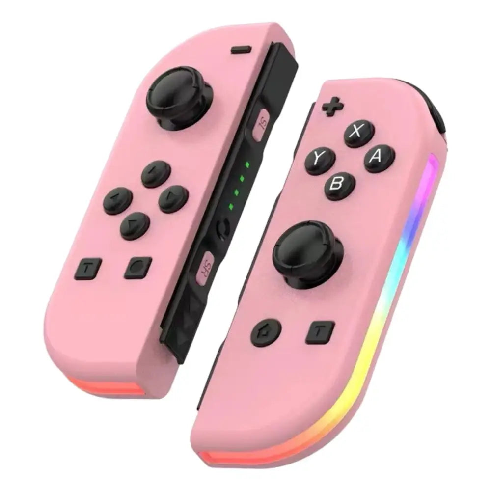 JoyPad Kontrollere med RGB Lys til Nintendo Switch - Rosa - Kontroller
