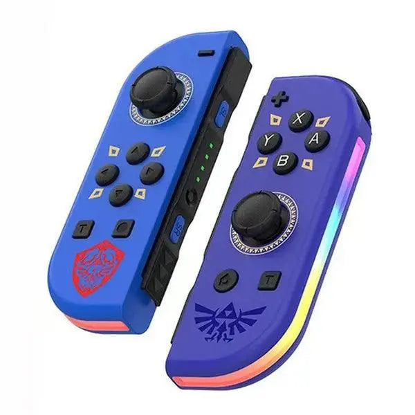 JoyPad Kontrollere med RGB Lys til Nintendo Switch - Zelda Blå - Kontroller