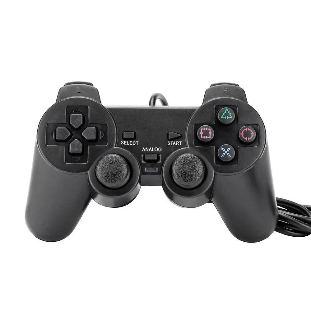 Kontroller til PS1 / PS2 (Sort) - Tredjeparts - RetroGaming.No