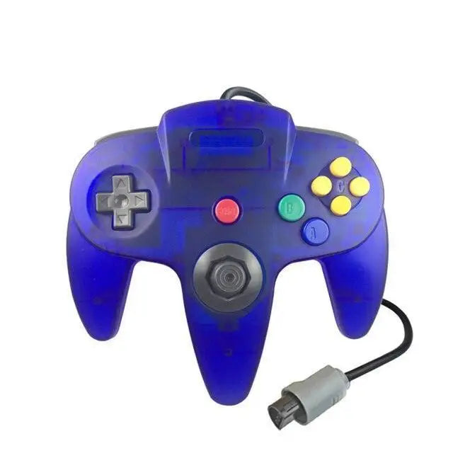 Kontroller til Nintendo 64 (N64) - Gjennomsiktig farget - blå