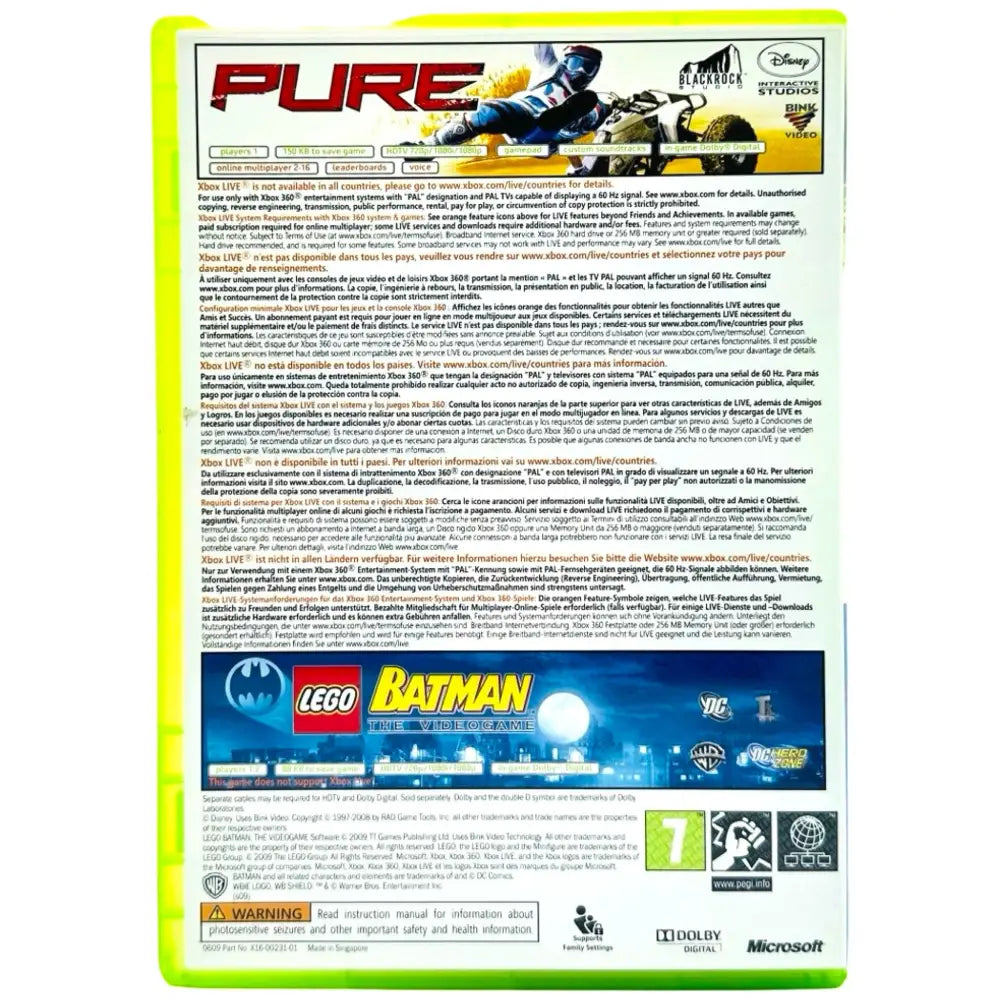 Lego Batman & Pure Bundle - Xbox 360 Spill - Spill