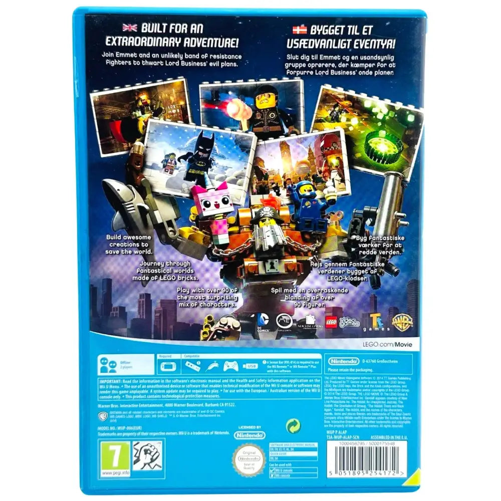 LEGO Movie Videogame - Nintendo Wii U Spill