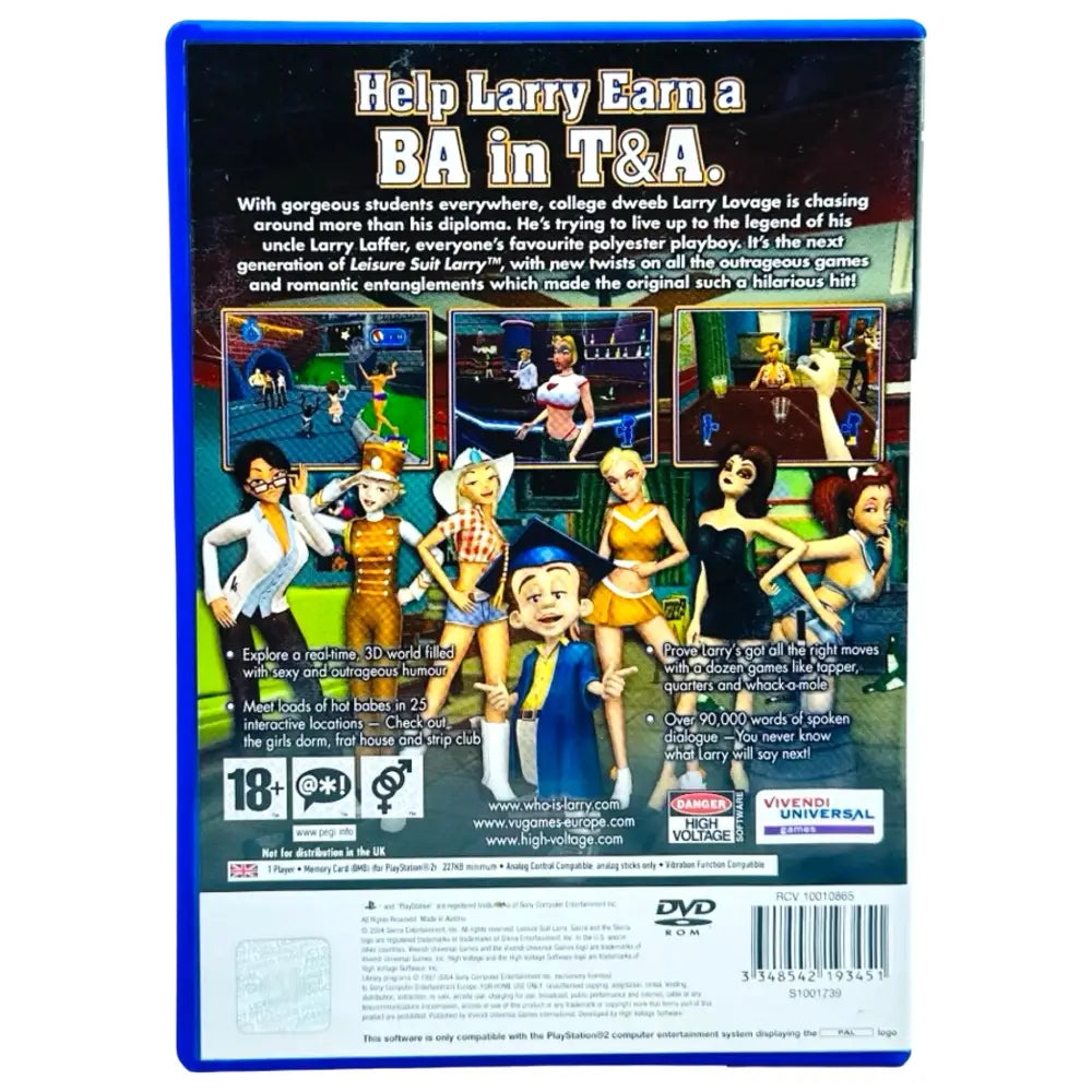 Leisure Suit Larry Magna Cum Laude - PlayStation 2 (PS2) Spill - Spill