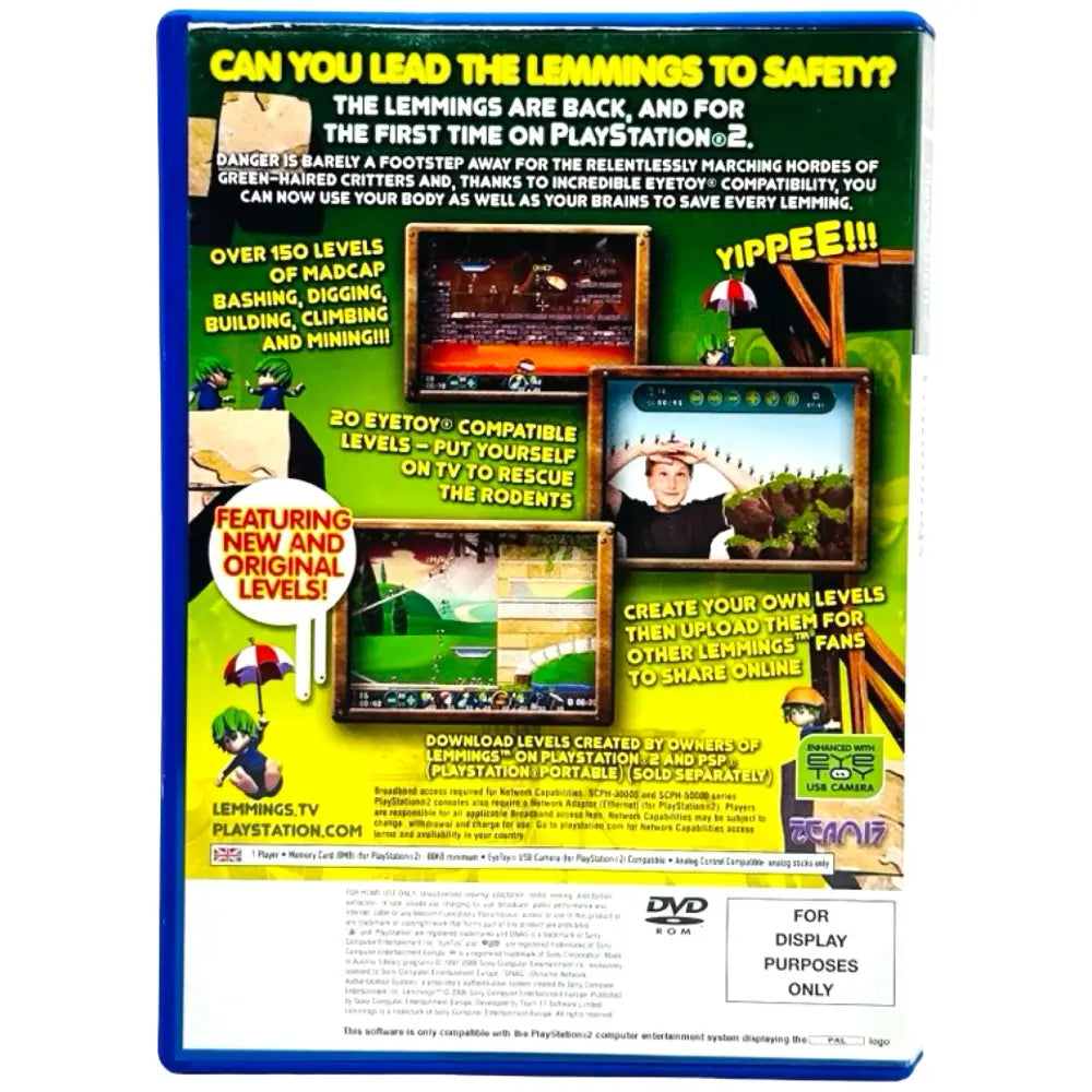 Lemmings - PlayStation 2 (PS2) Spill - Spill