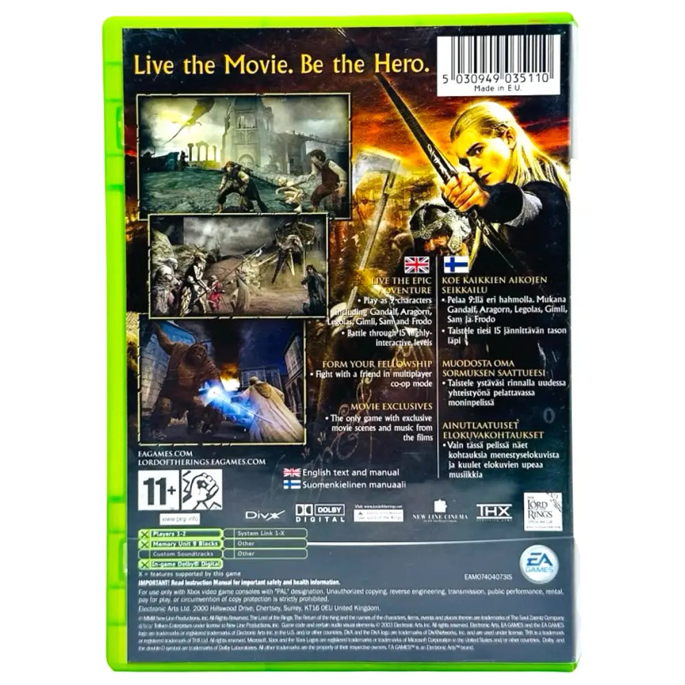 Lord of the Rings: Return King - Xbox spill - Spill
