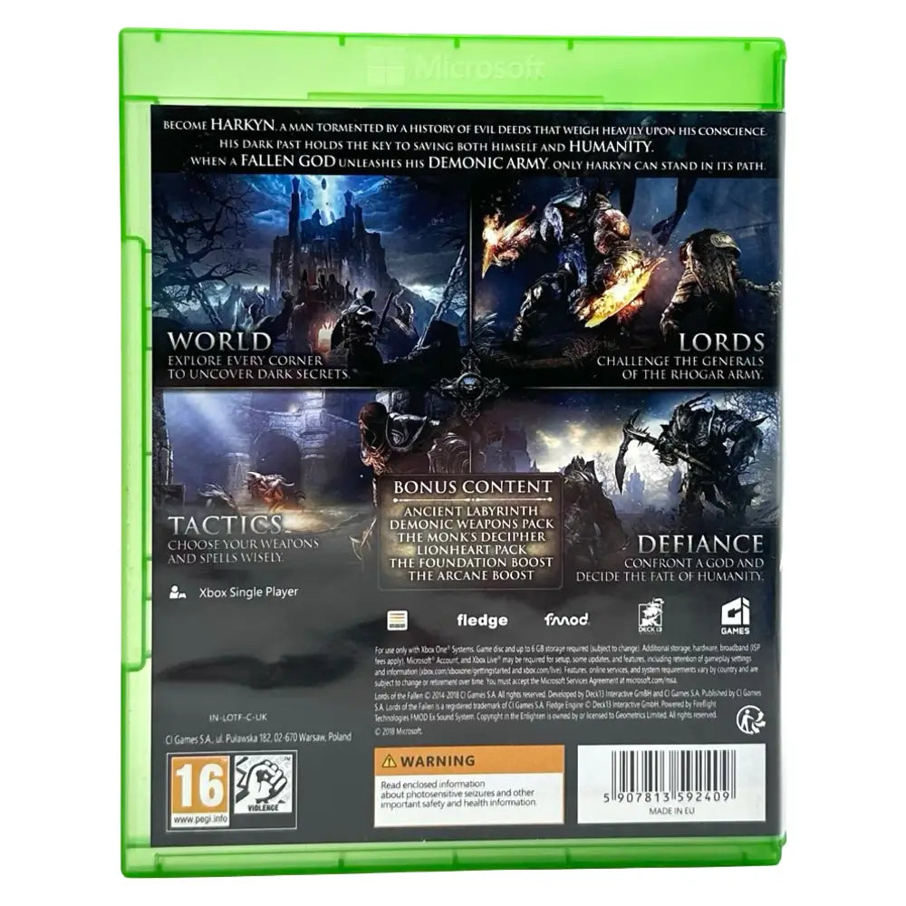 Lords Of The Fallen - Xbox One Spill