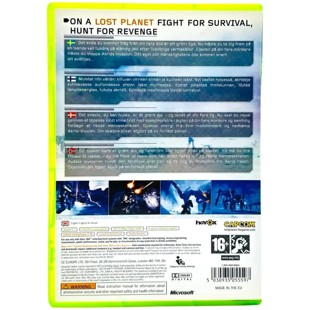 Lost Planet: Extreme Condition - Xbox 360 Spill - Spill
