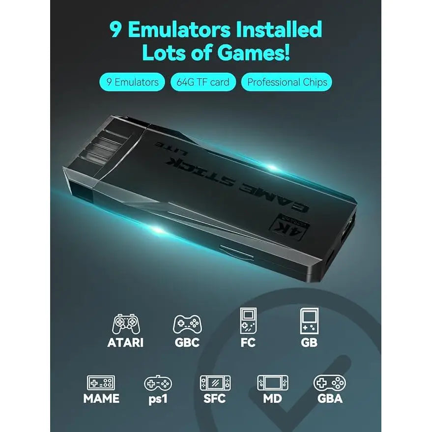 M8 Game Stick Lite – Mini Retrospillkonsoll 10.000 Spill - Konsoll