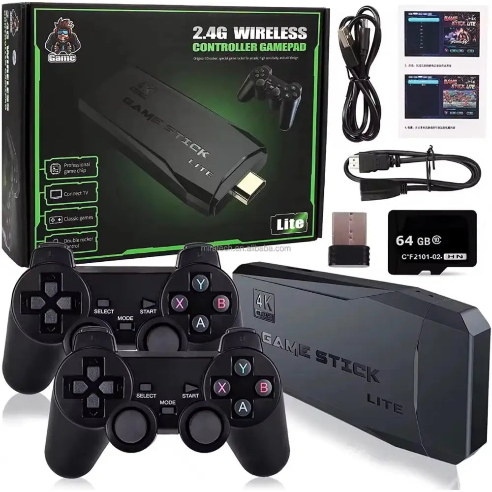 M8 Game Stick Lite – Mini Retrospillkonsoll 10.000 Spill - Konsoll