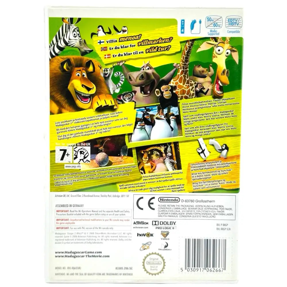 Madagascar: Escape 2 Africa - Nintendo Wii Spill