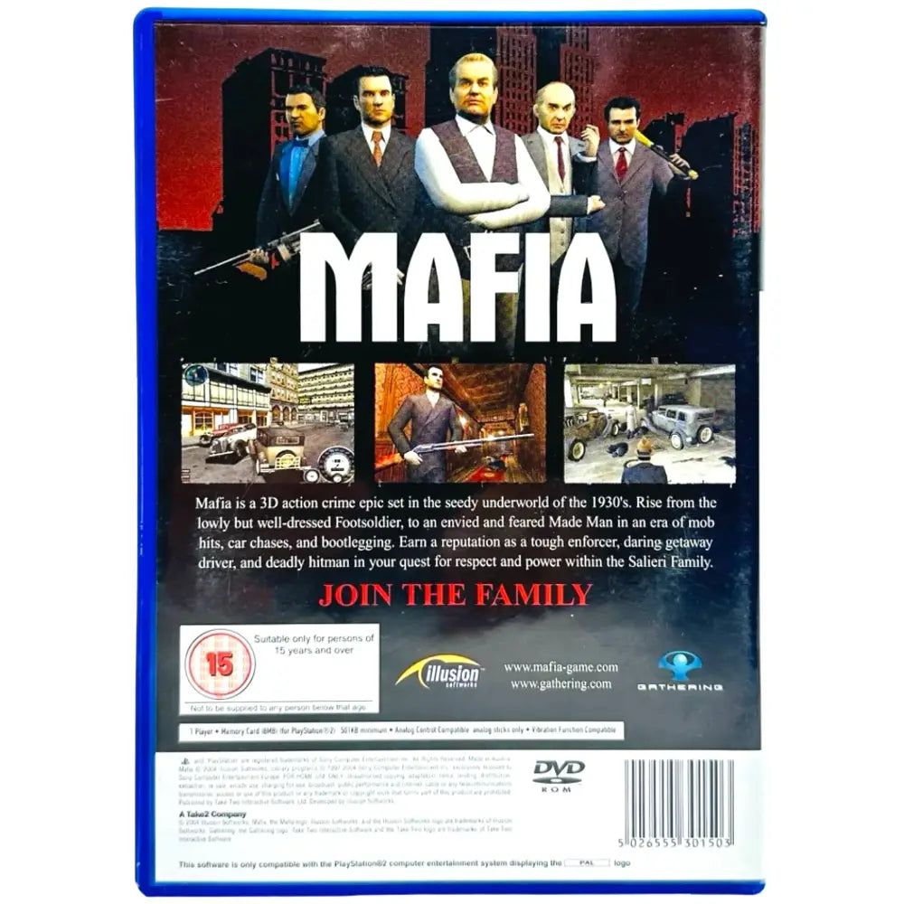 Mafia - PlayStation 2 (PS2) Spill - Spill