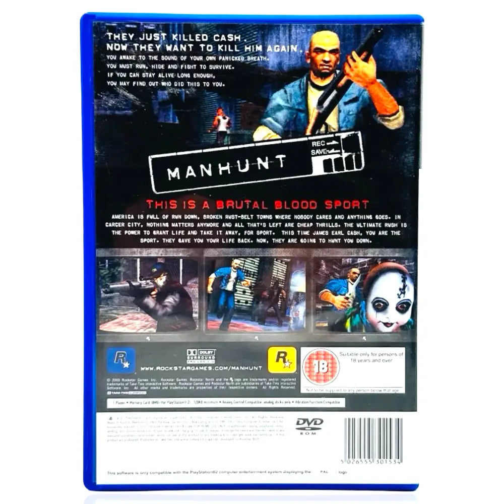 Manhunt - PlayStation 2 (PS2) Spill