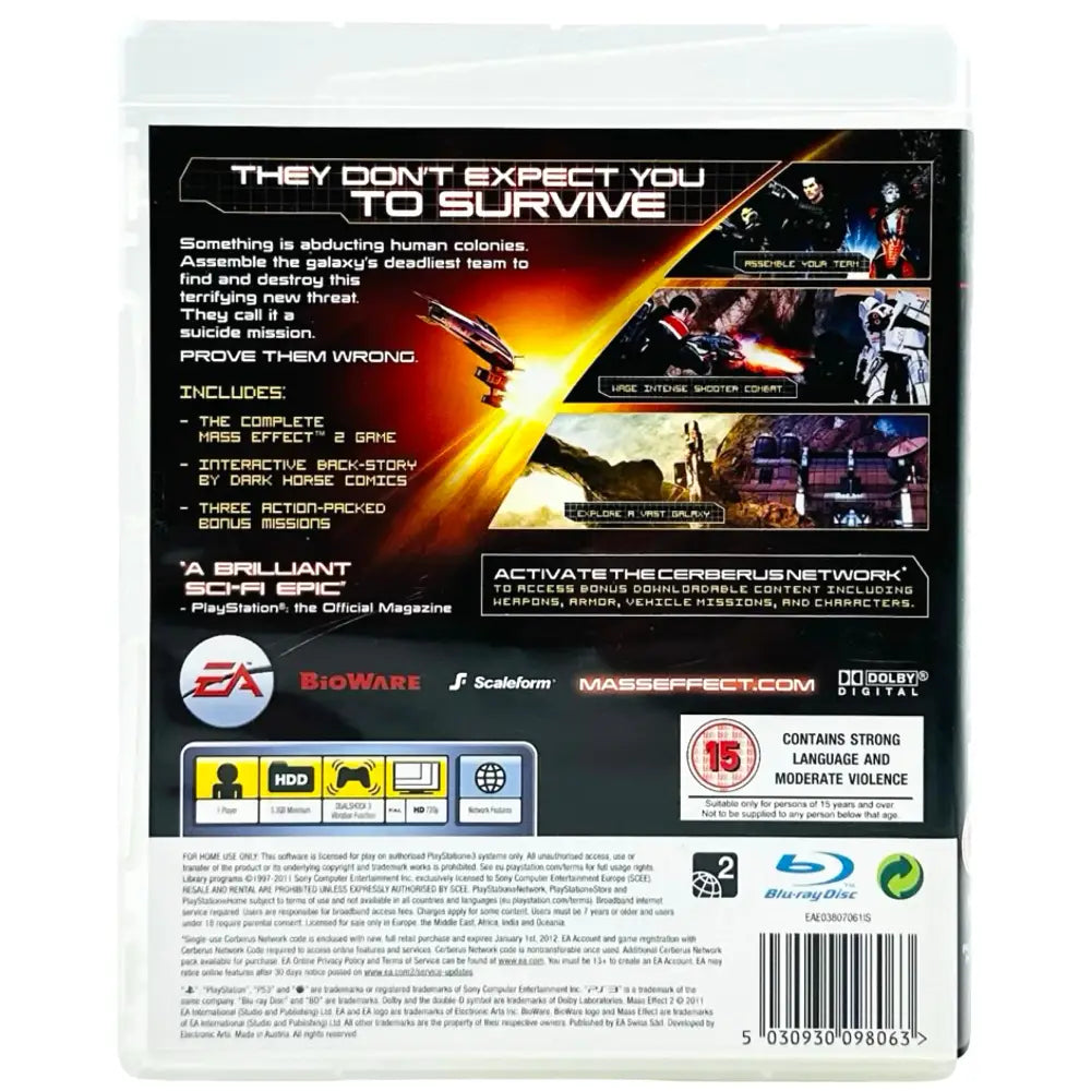 Mass Effect 2 - PlayStation 3 (PS3) Spill