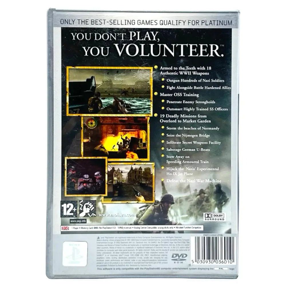 Medal Of Honor Frontline - PlayStation 2 (PS2) Spill