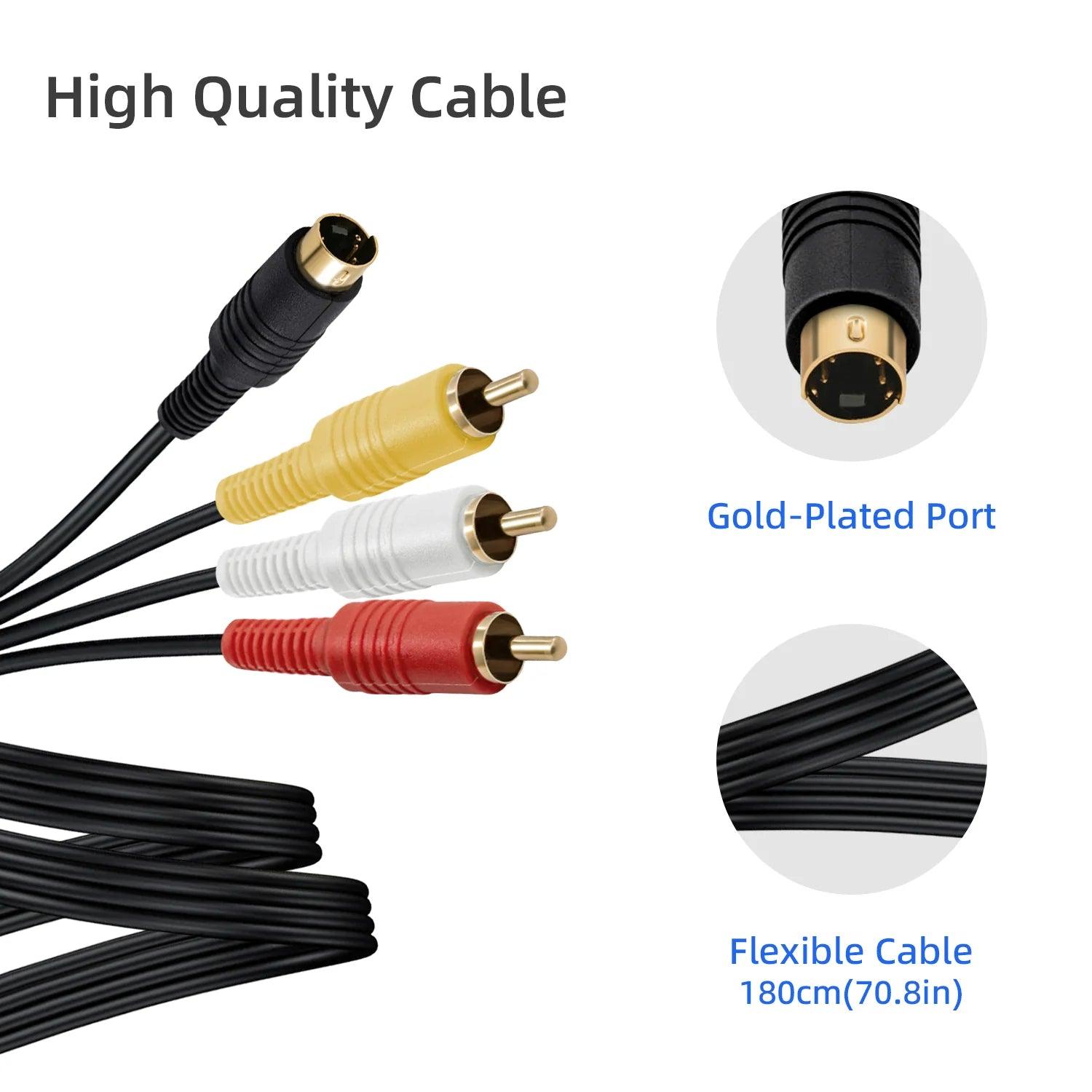 AV / S-Video Kabel for Sega Saturn