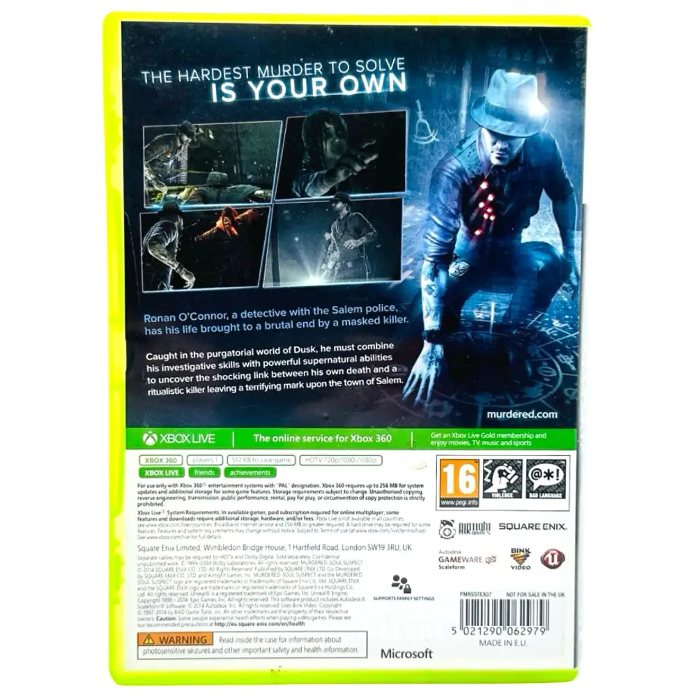 Murdered: Soul Suspect - Xbox 360 Spill